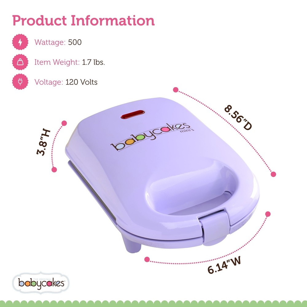 Babycakes Mini Maker Cake Pop, 9, Purple