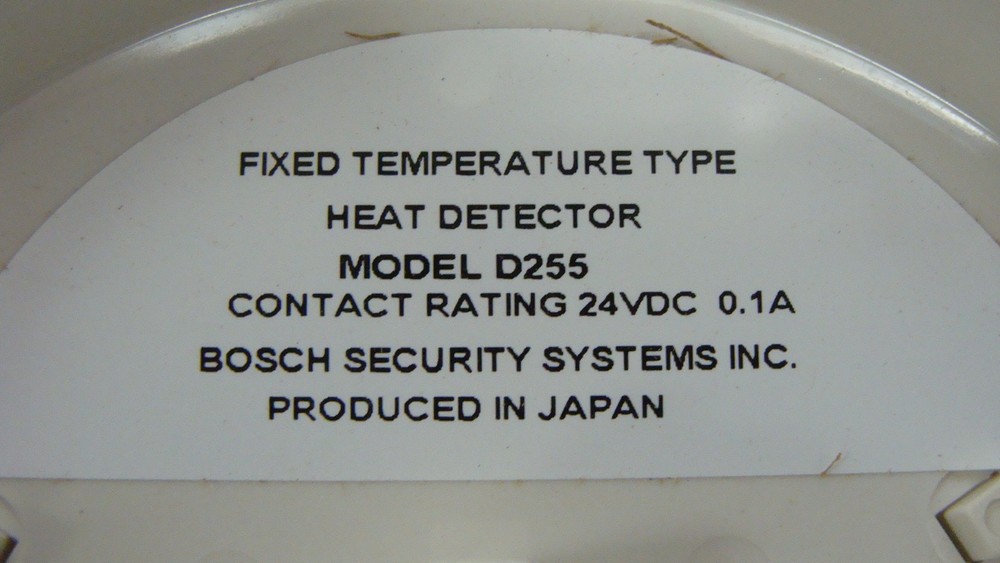 Hochiki DFE-190 fixed temperature heat detector Radionics D255
