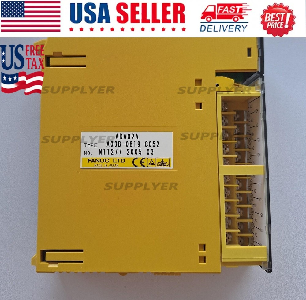 Fanuc A03B-0819-C052 analog output module ADA02A.