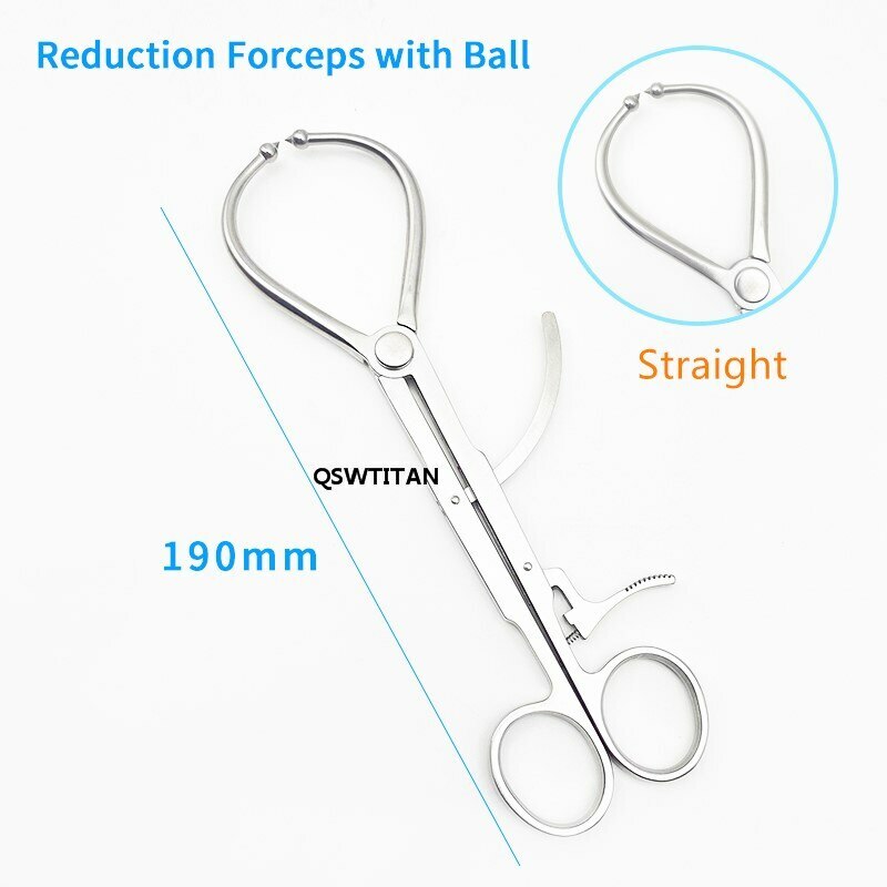 Orthopedic Pointed reduction forceps with ball bone reduction forceps