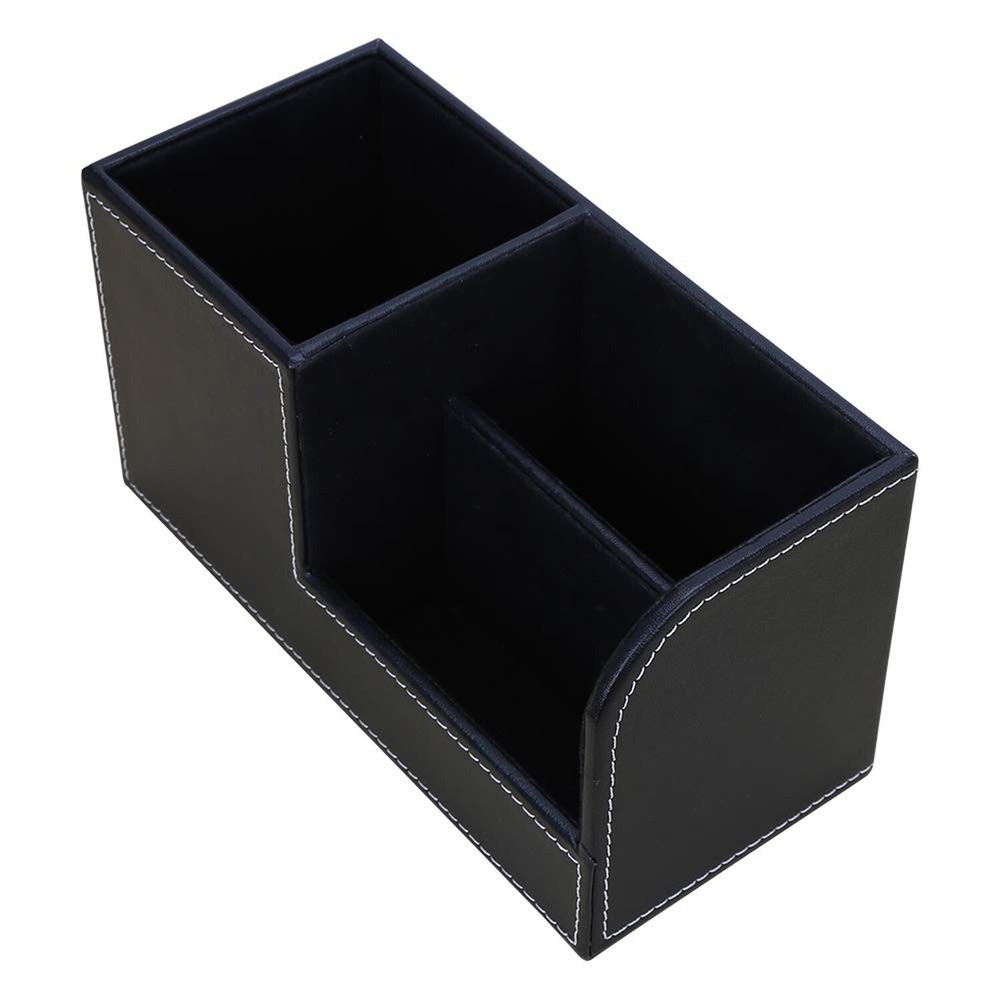 KINGFOM Desk Organizer Office Supplies Caddy Pu Leather Multi-function Storag...