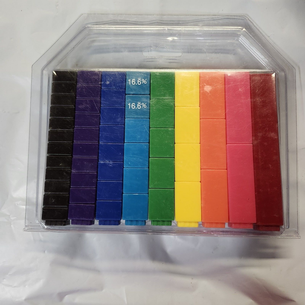 Learning Resources Set/51 Fraction Tower Cubes (LER 2510) + Activity Guide VG