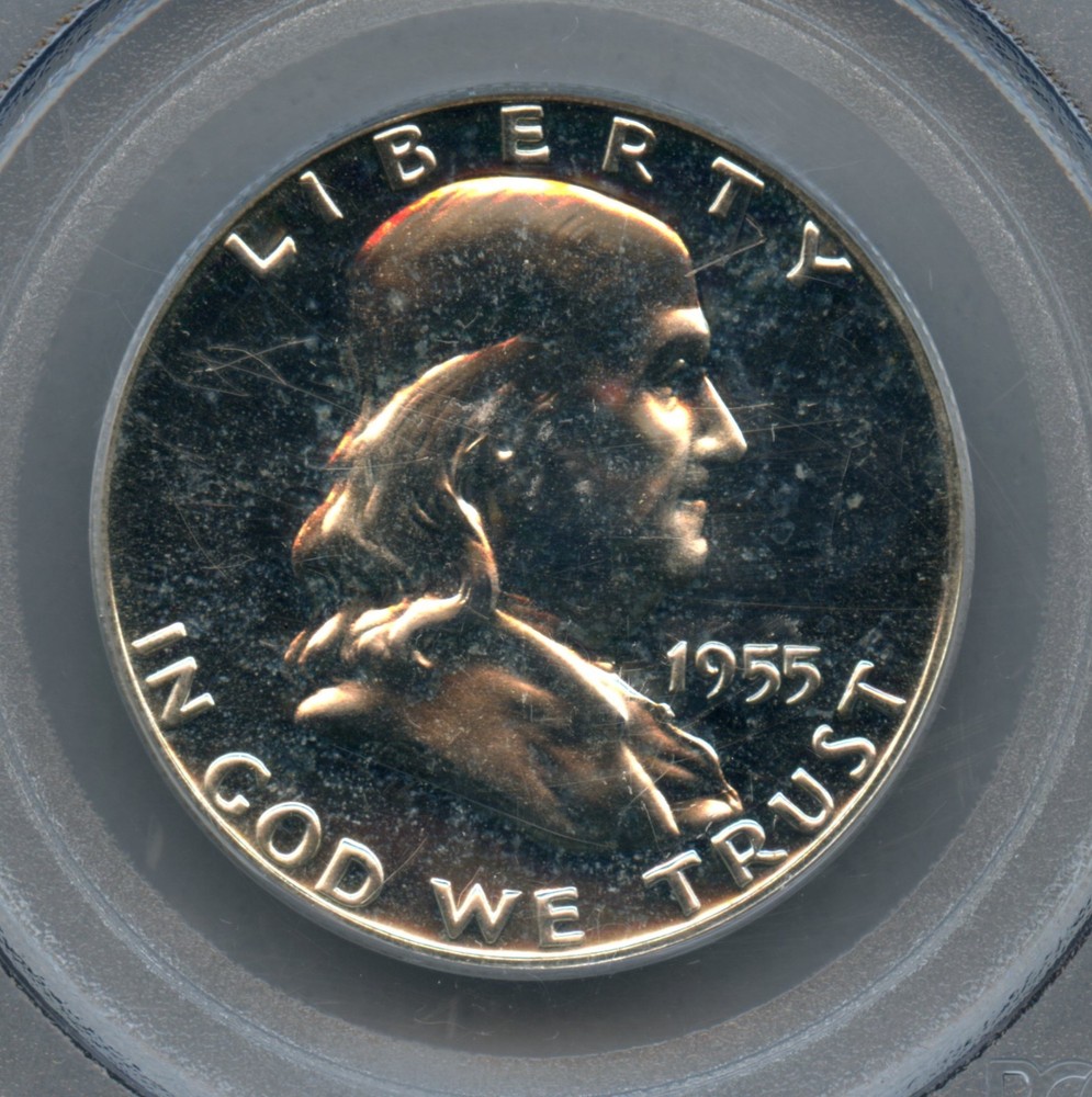 1955 Franklin Silver Half Dollar PCGS PR 66