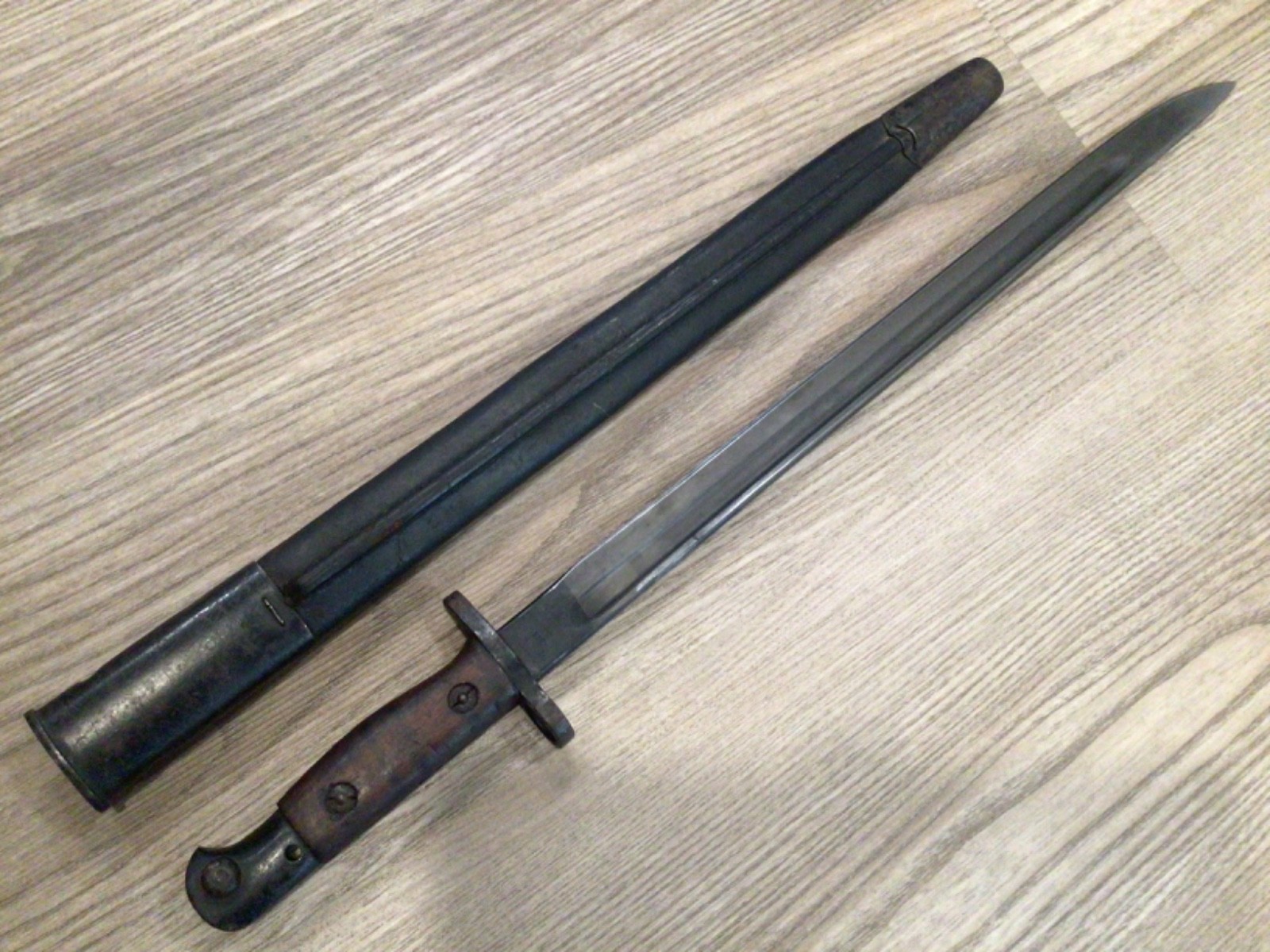 Superb WW1 British 1907 Mk1 Bayonet ~ Anderson Maker Marked Looks Un-Issued