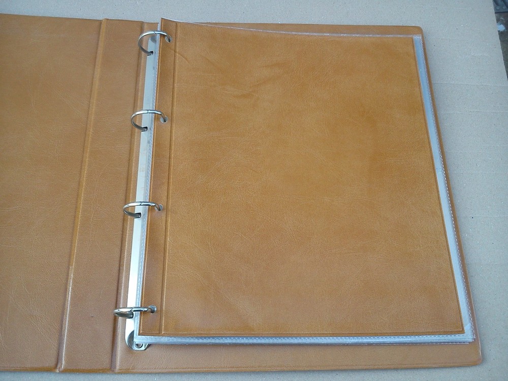 Royal Mail Presentation Packs Album Binder Stamp 14 Sheets Storage EMPTY Beige