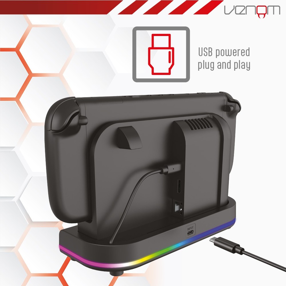 Venom Nintendo Switch 2 Cooling Stand with LED Colour Changing Light Display