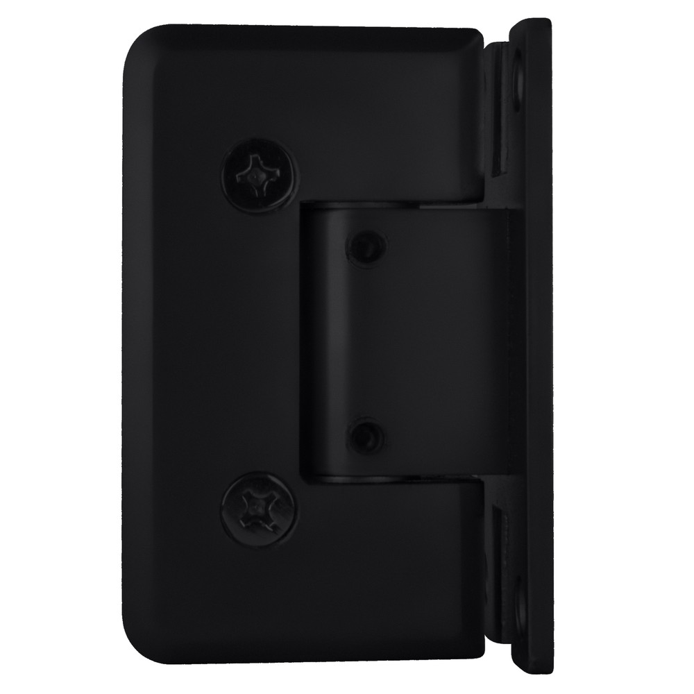 Matte Black Cologne 337 Series Adjustable Wall Mount 'H' Back Plate Hinge