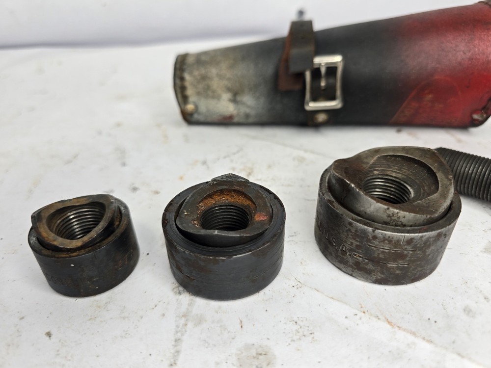 Greenlee 1-1/4" conduit knockout punch die