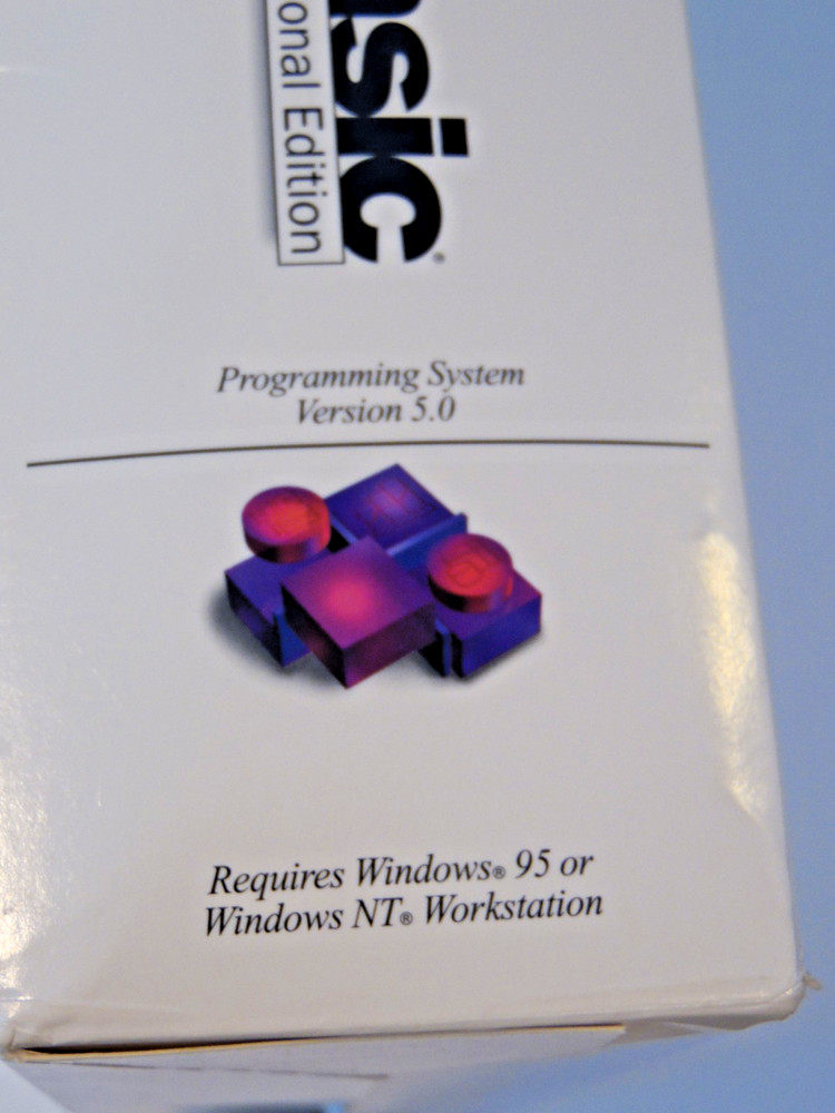 Microsoft Visual Basic 5.0 Professional Edition VB5 Pro CD-ROM in Retail Box