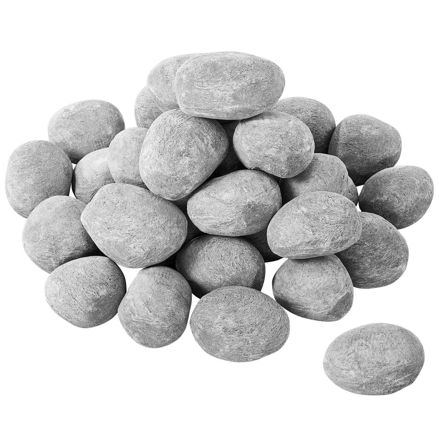2-3 Inch 30 Pcs Ceramic Fire Pebble Stones Lava Rocks Reusable