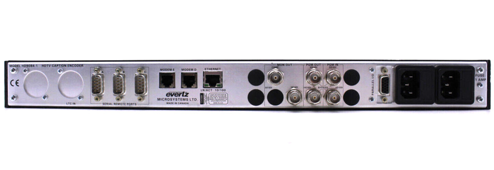 Evertz HD9084 HDTV Caption Encoder Power Tested