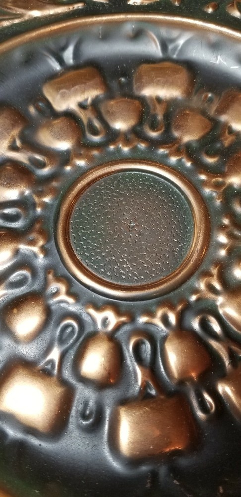 Vintage Copper Relief Wall Hanging Plate