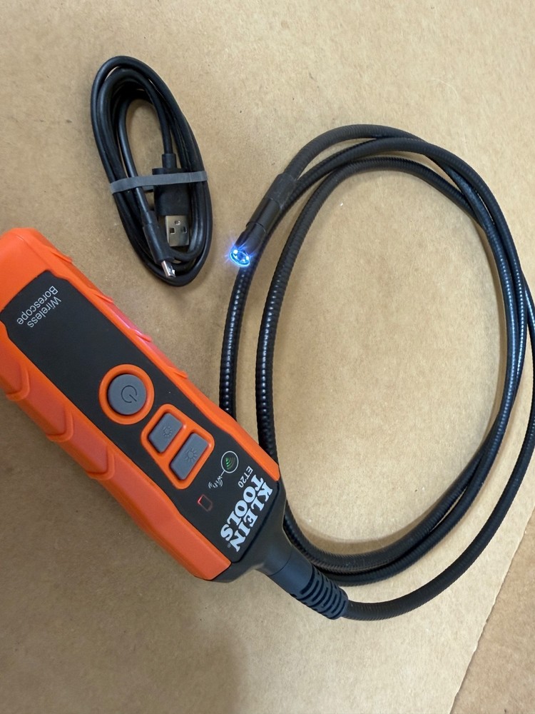 KLEIN TOOLS [ET20] WIRELESS WIFI RECHARGEABLE BORESCOPE W/LED LIGHT