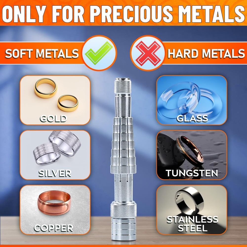Ring Stretcher Tool Kit for Sizes 6-10 – Expander Metallic