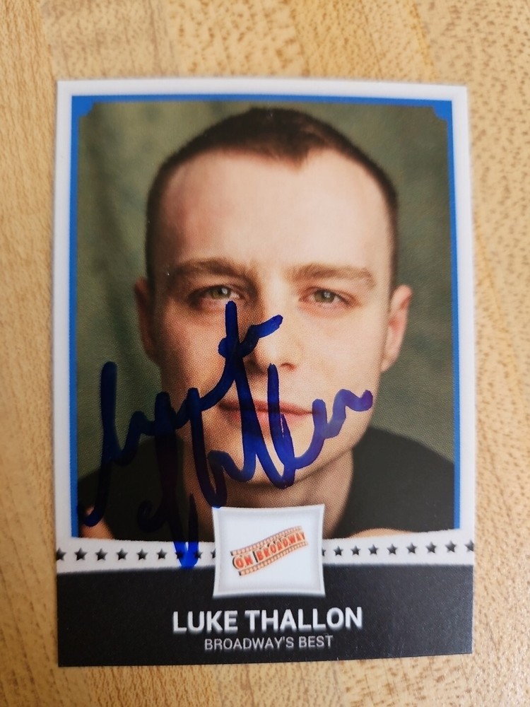 Luke Thallon Custom Signed Card - Broadway's Best