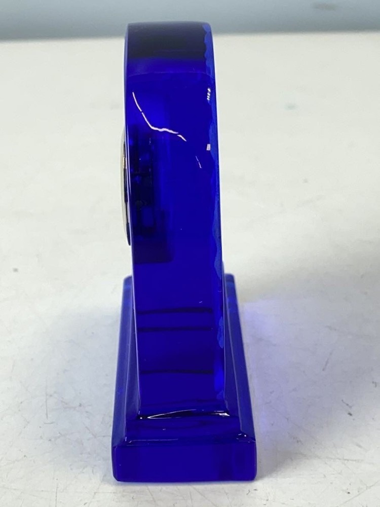 Baccarat Watch Analog BLU Placement Clock Used