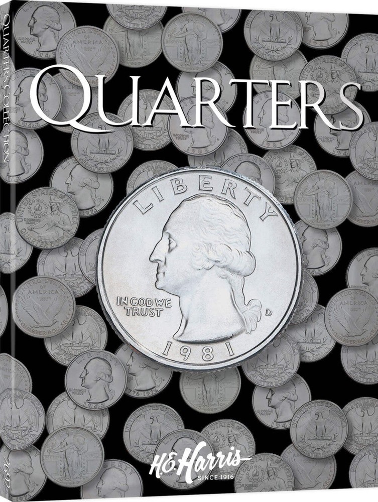 H.E. Harris & Co. Blank Coin Folder for Quarters #2692