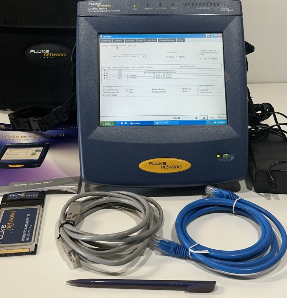 Fluke Network Optiview Series II Integrated Network Analyzer Excellent Condition