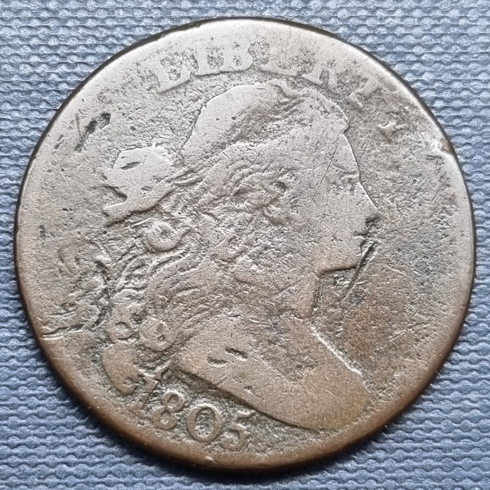 1805 Draped Bust Large Cent 1c Better Grade #94195