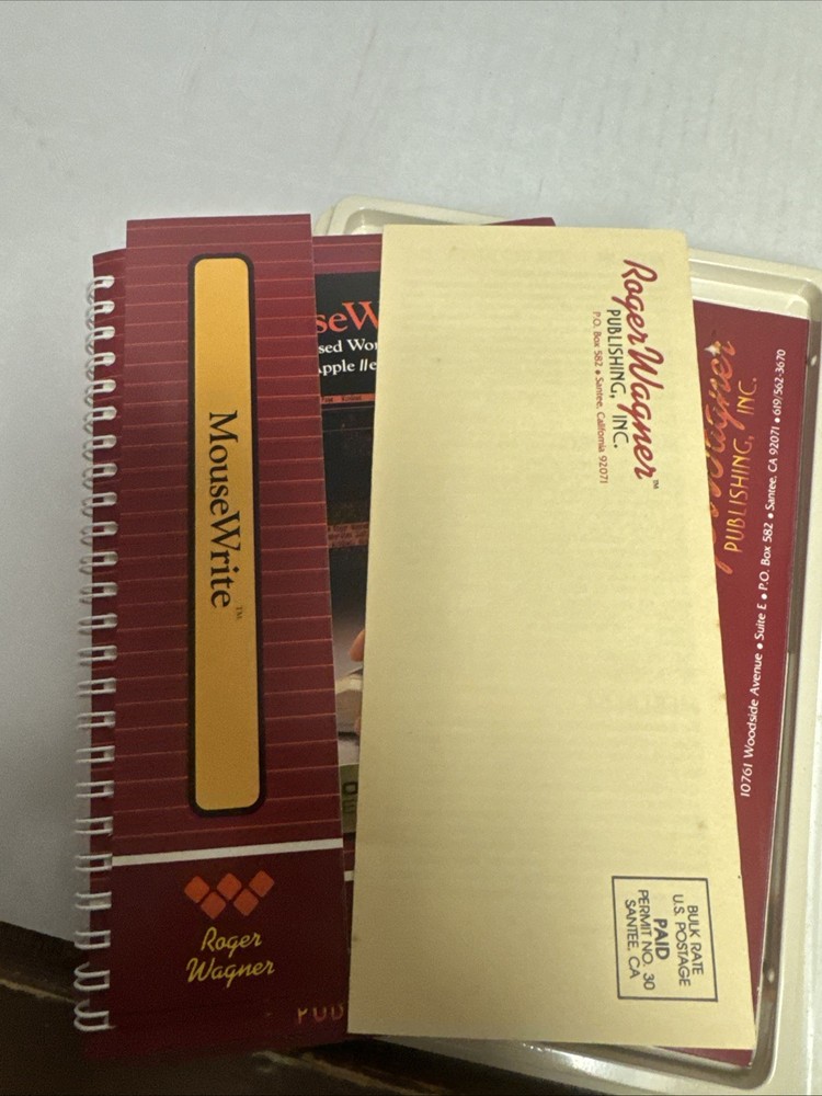 MouseWrite Word Processor for Apple IIe & IIc 1985 Demo Version Roger Wagner