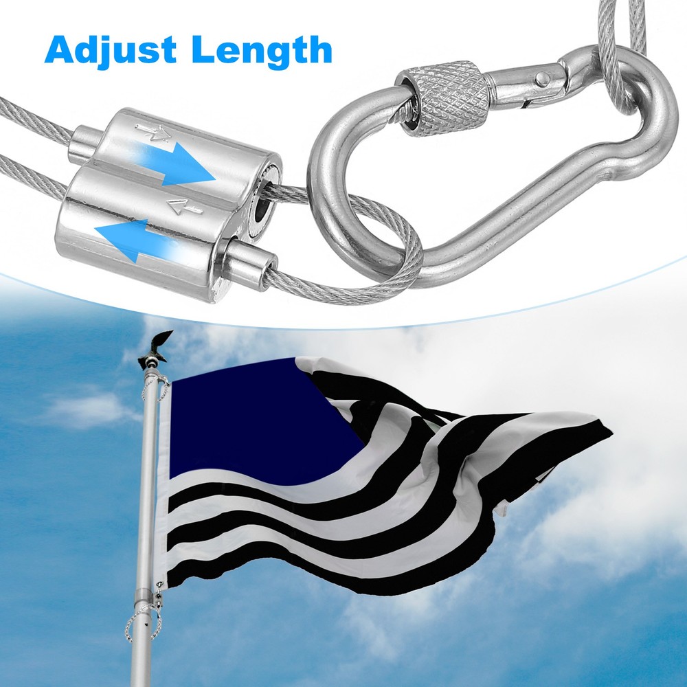 1 Pcs Flagpole Retainer Ring Flag Pole Accessories Flagpole Gray