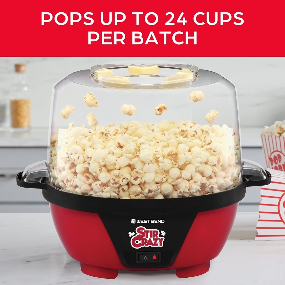Countertop Popcorn Machine, Heat-Resistant Handles
