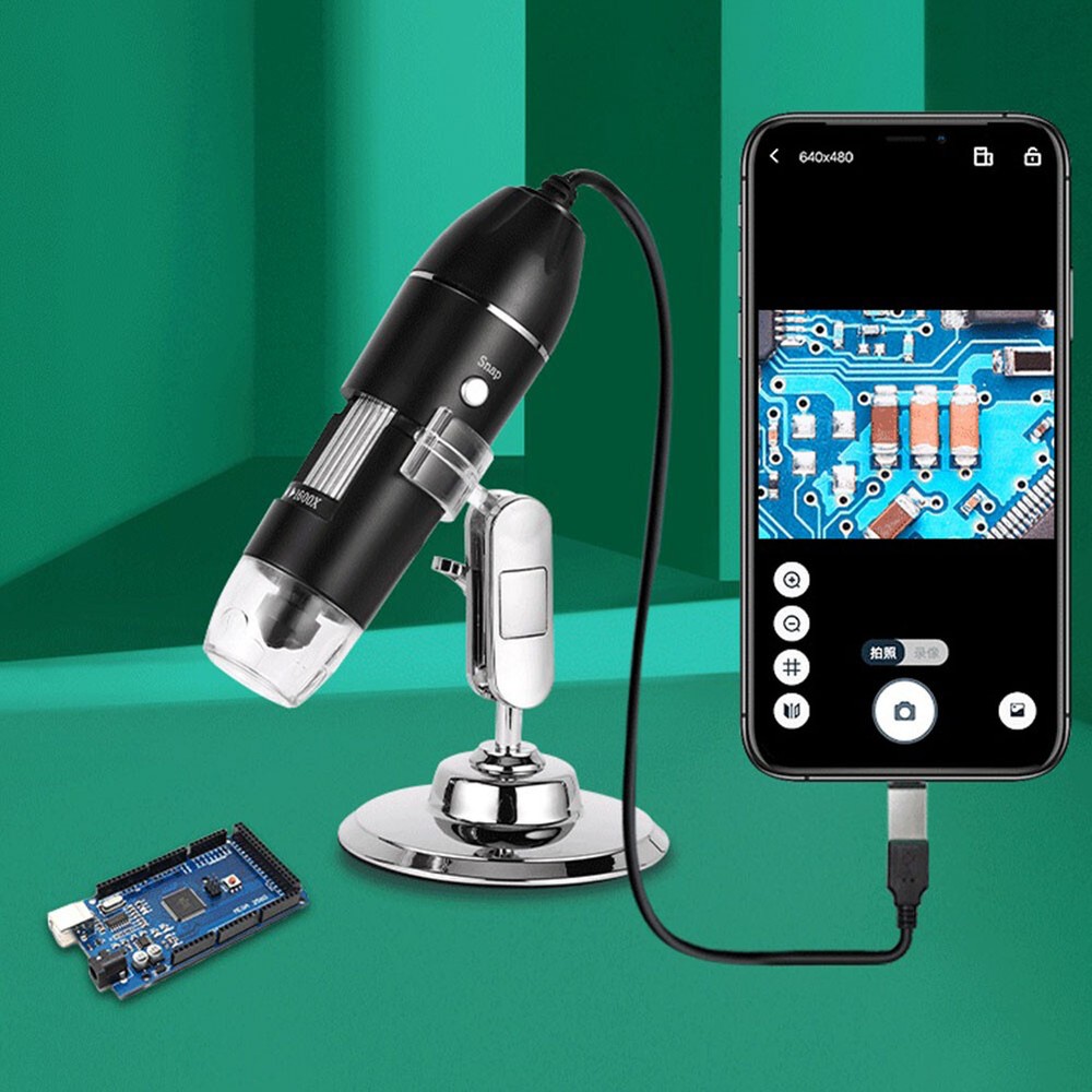 1600X USB Wired Microscope Camera Magnifier Digital Android Phone Mac Windows 10
