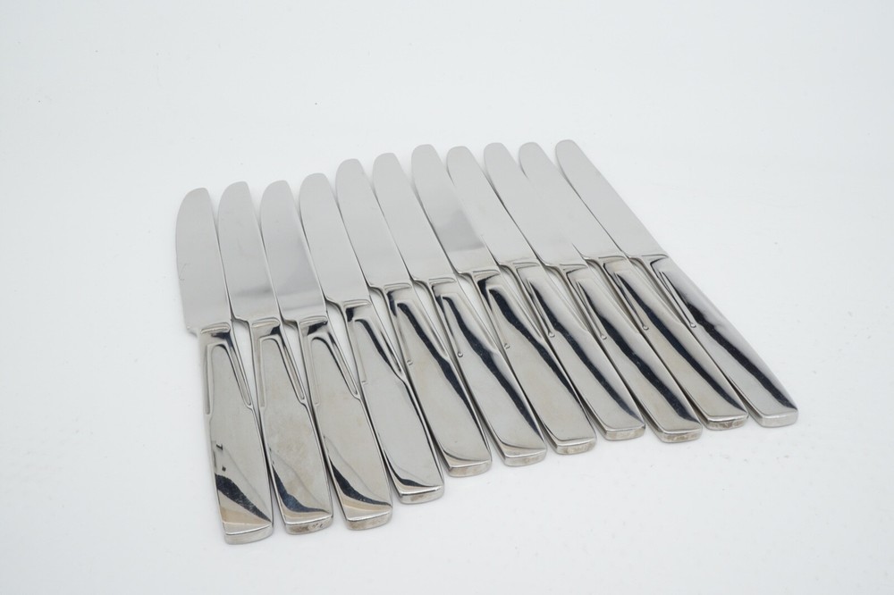 11 Pc New World Tableware 9895501 Dinner Knife Plain Blade Solid Handle Quantum
