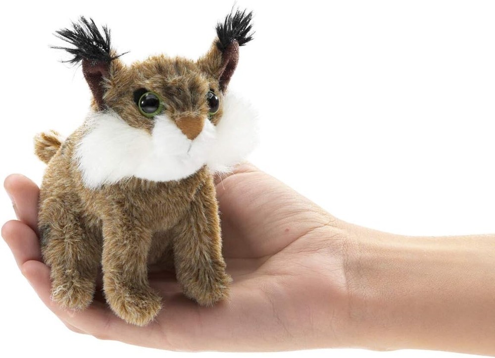 Mini Bobcat Finger Puppet 4.5 inches