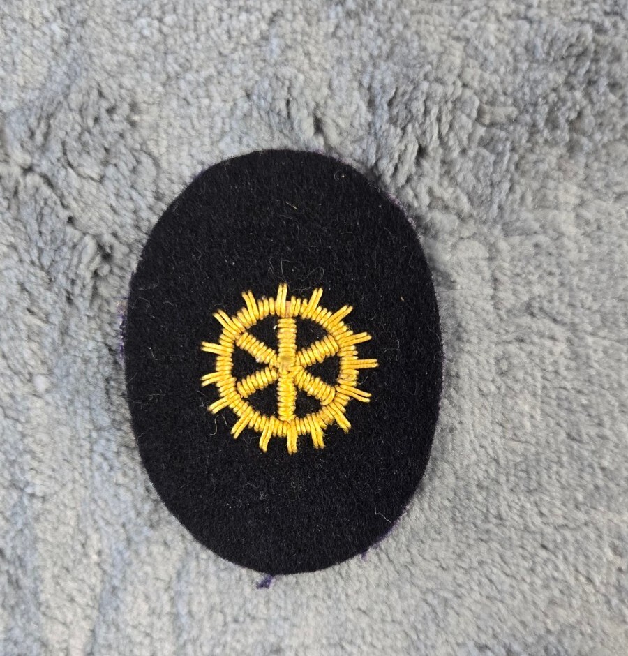 WWII GERMAN NAVY Engineer Trade Patch Career Sleeve PATCH Original