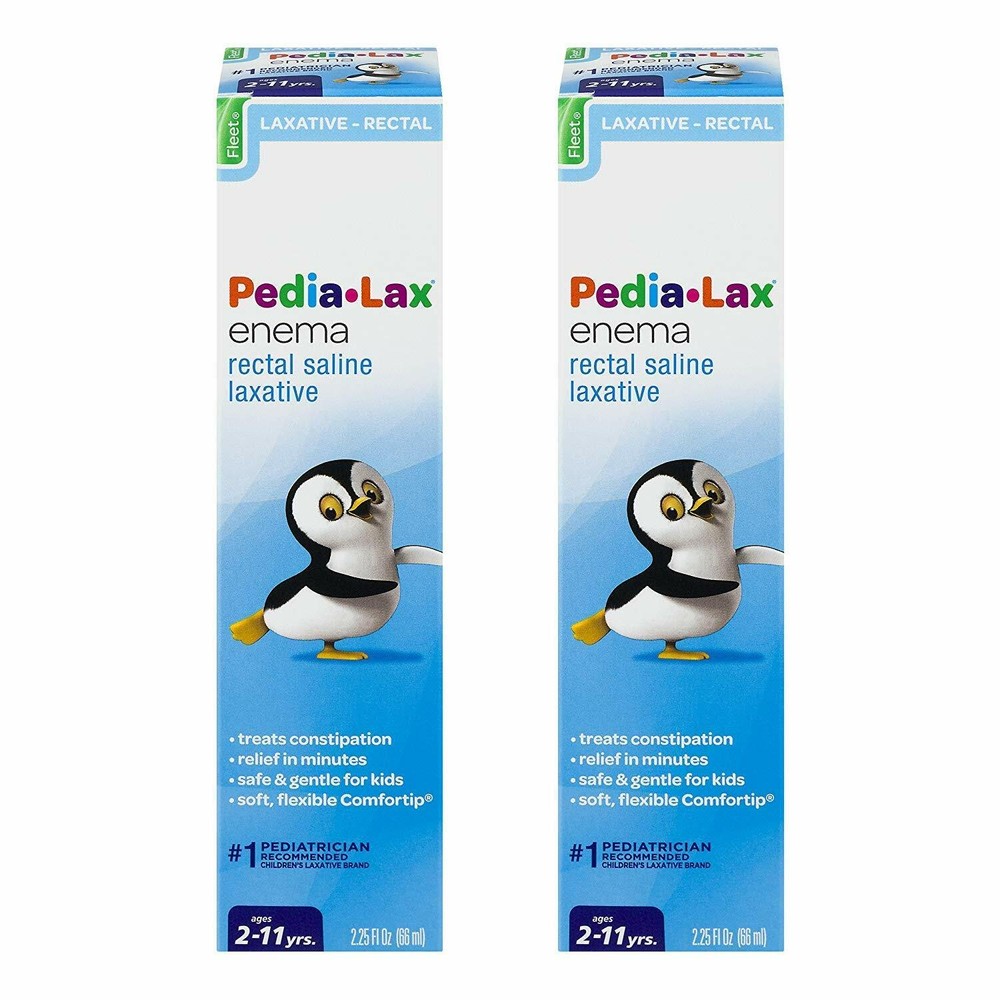 Fleet Pedia-Lax Enema 2.25 oz  ( 2 PACK ) --