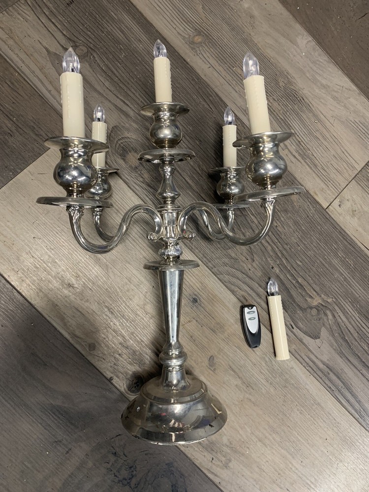 Candelabra Battery Powered With Remote Control