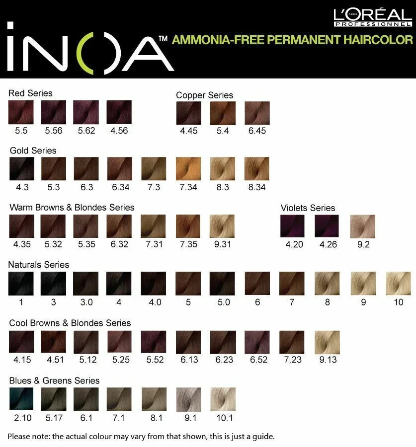 Loreal inoa ammonia free hair color 2.1 oz~CHOOSE YOUR SHADE~NEW~