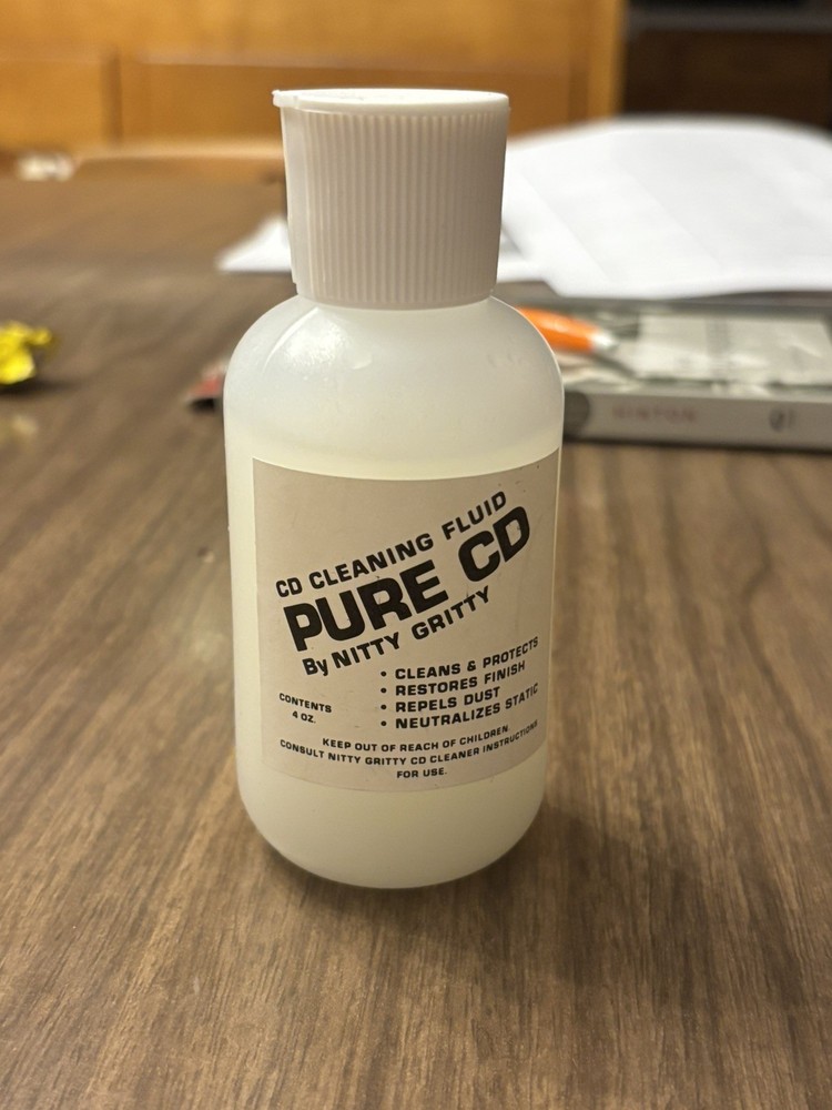 4 OZ Pure CD Cleaning Fluid by Nitty Gritty