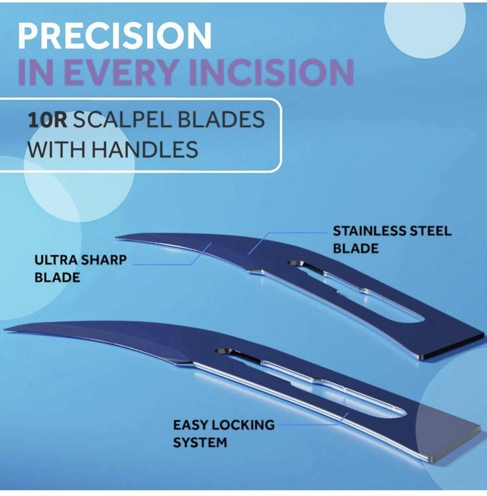 100 Pcs Scalpel Blades #12