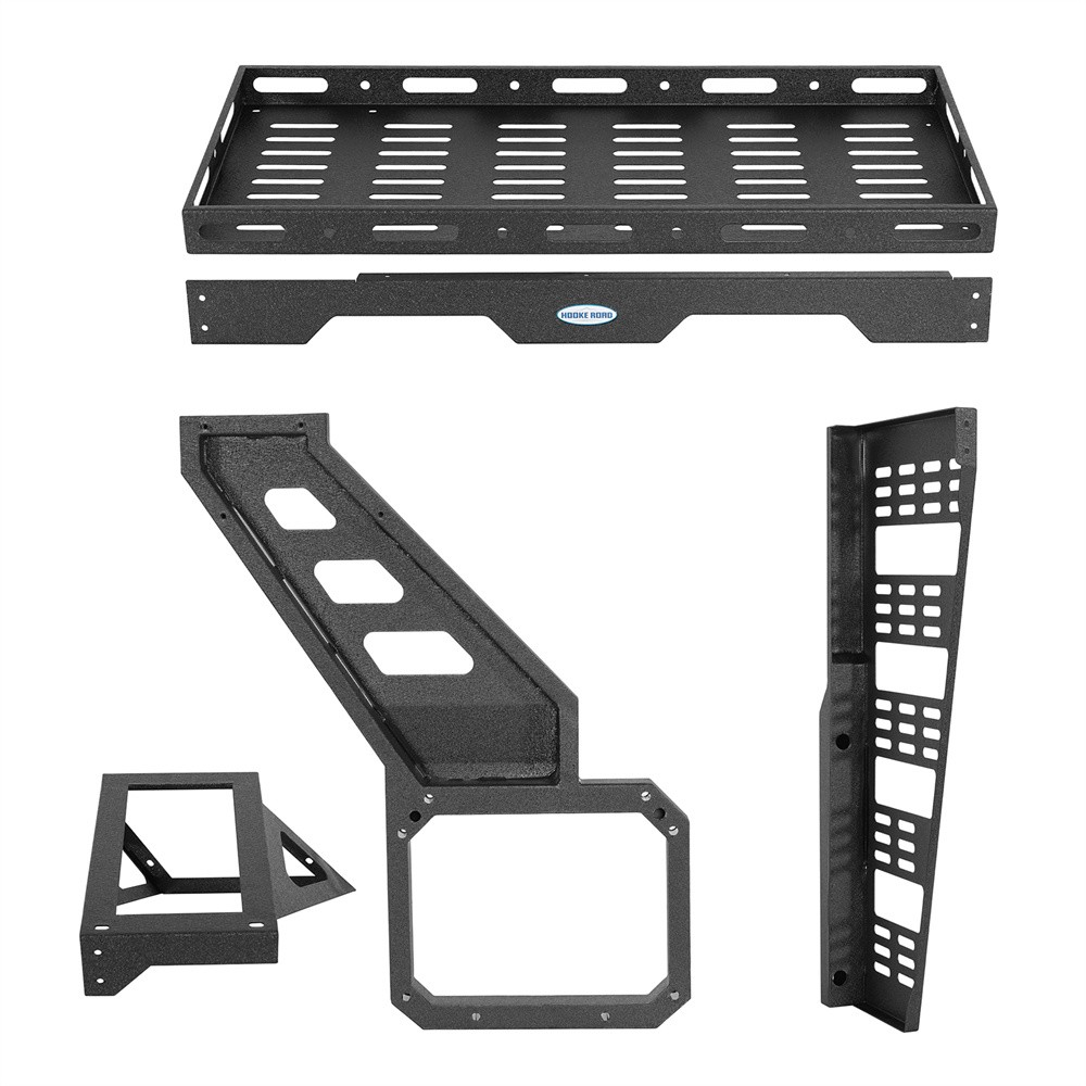 Hooke Road Tailgate Basket Cargo Rack w/ Reinforced Hinge for 21-26 Ford Bronco