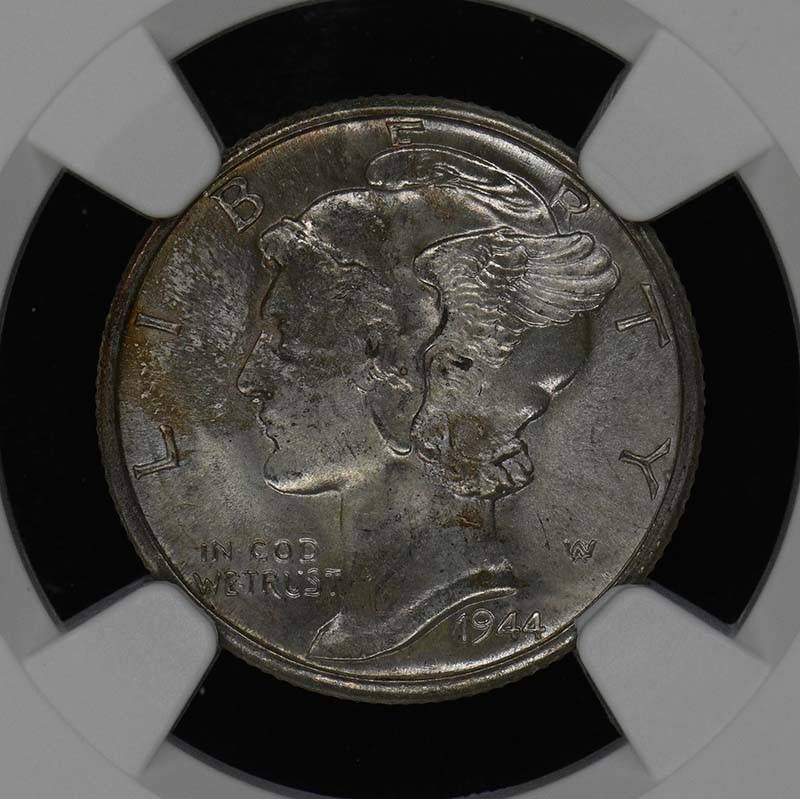 1944-D Mercury Dime 10C NGC MS66FB