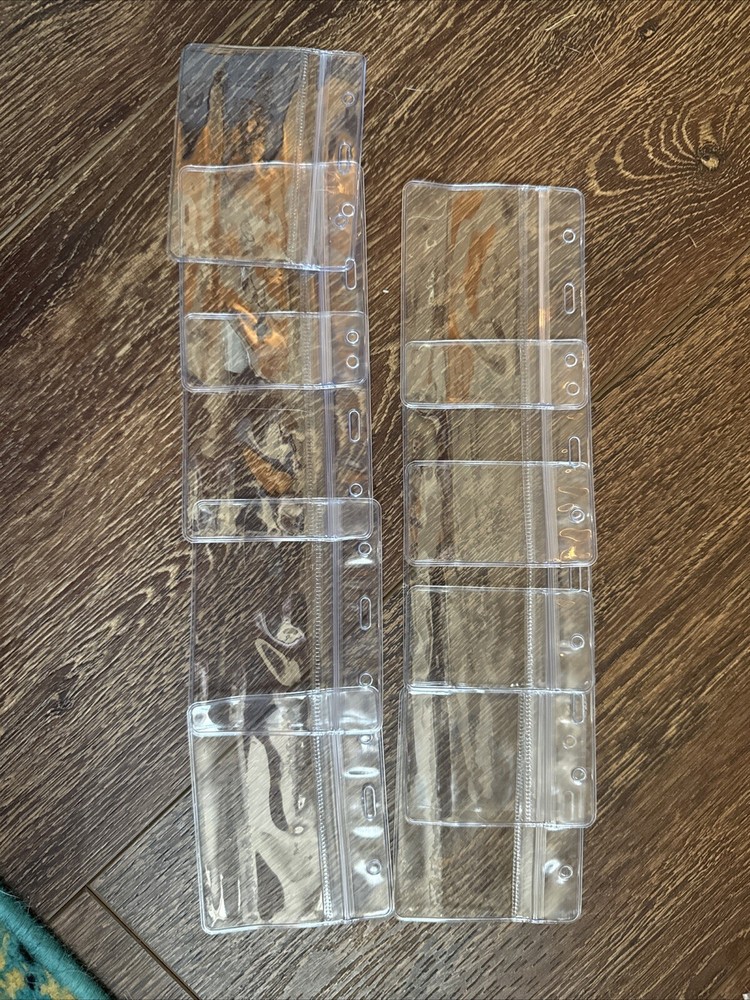 Pack Of 10 Clear Card Holders