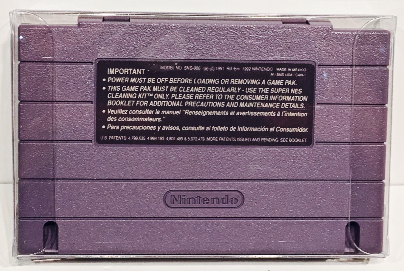 25 SNES Cartridge Protectors Custom Clear Cases Super Nintendo Video Game Carts