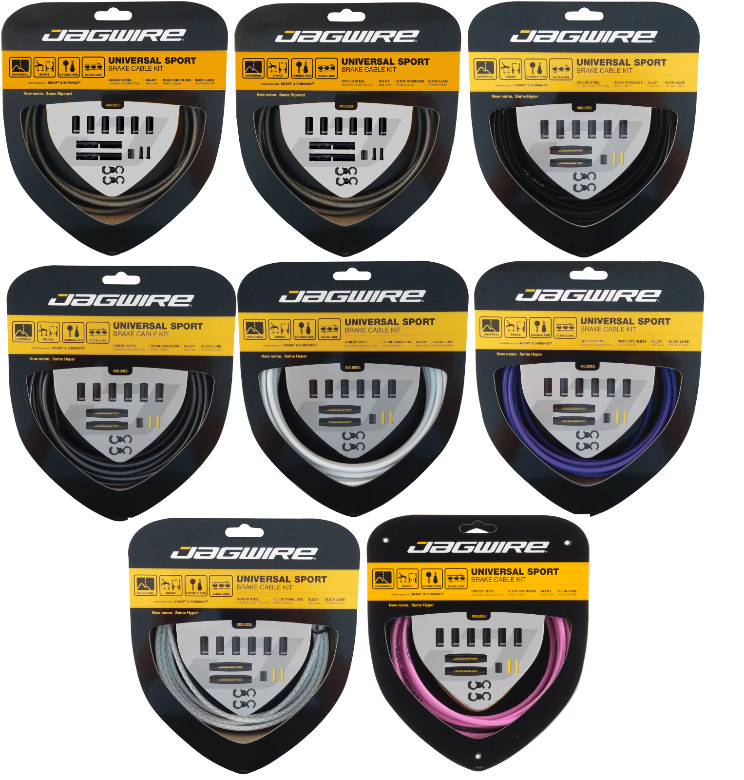 Jagwire Universal Sport Brake Cable Kit | SRAM/Shimano | All Colors