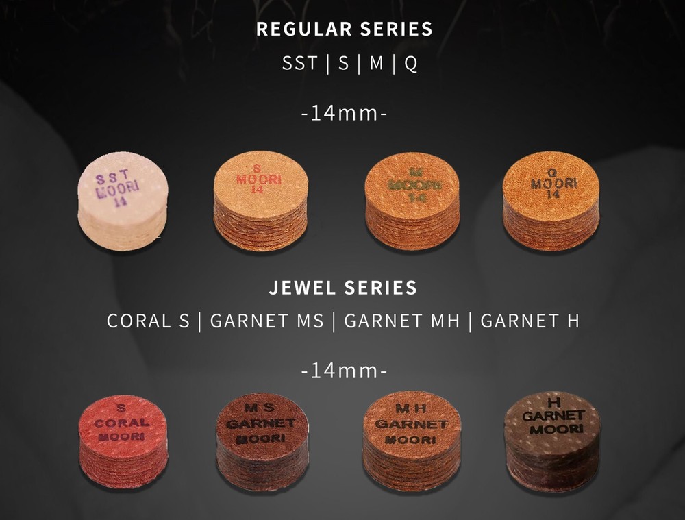 Genuine Moori  pool cue tip & accessories