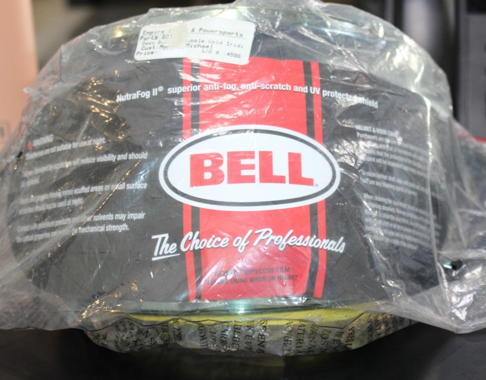 BULLITT BUBBLE GOLD IRIDIUM BLACK SHIELD BY BELL