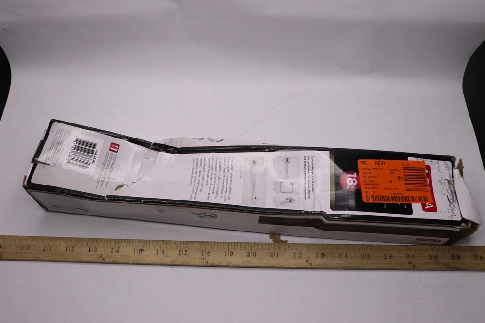 Delta Towel Bar Polycarbonate Chrome 18" LDL18-PC