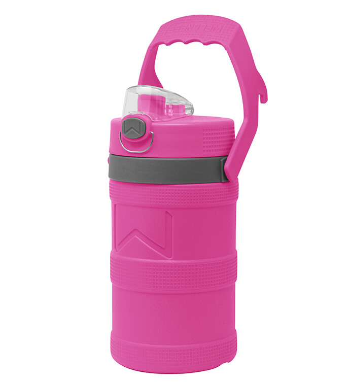 Insulated Water Bottle 64oz with Handle, Pink
