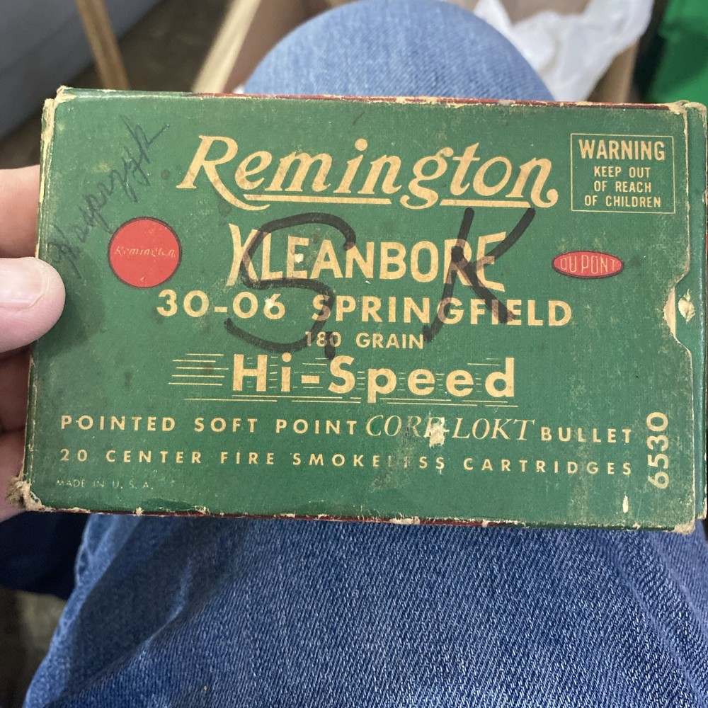 Vintage Remington Kleanbore 30-06 Empty Box W/insert