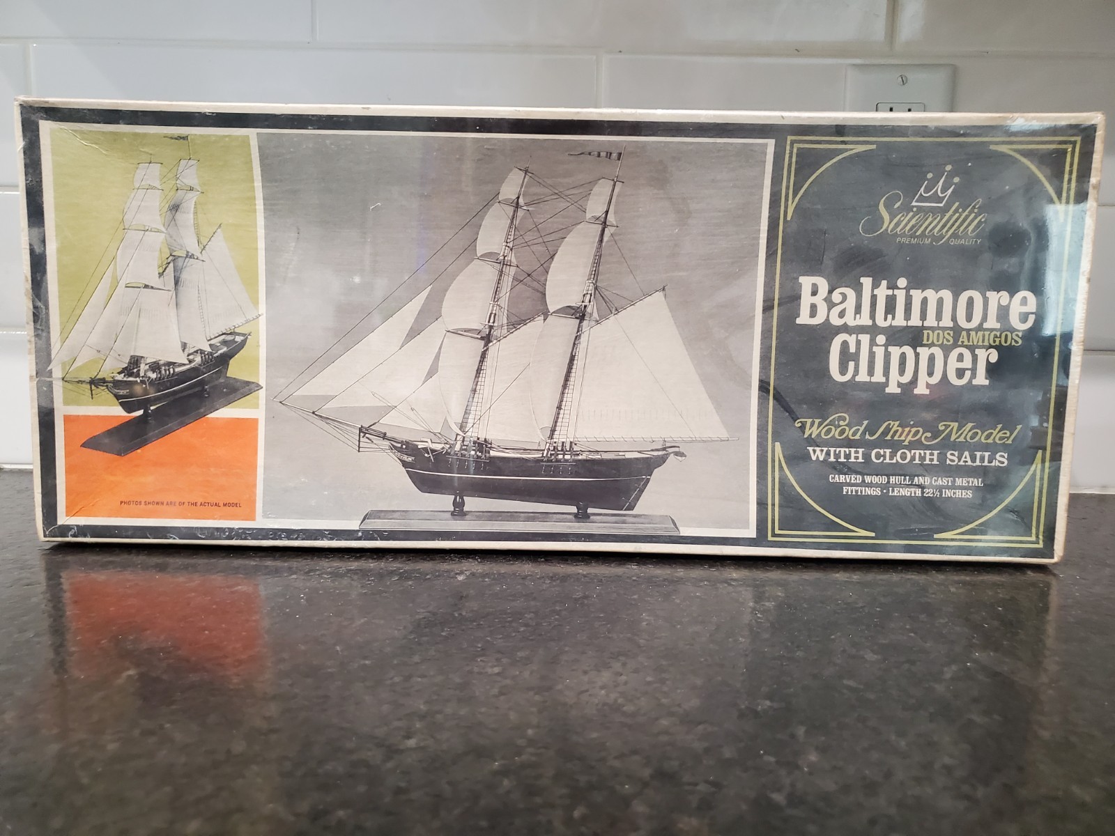 Scientific Models BALTIMORE CLIPPER Dos Amigos Wooden Ship Model Kit  NOS Sealed