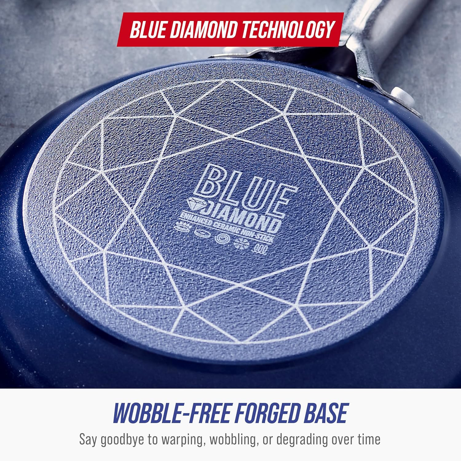 Nonstick 2QT Saucepan with Lid, Non Toxic Pfas-Free Diamond Ceramic, Dishwasher