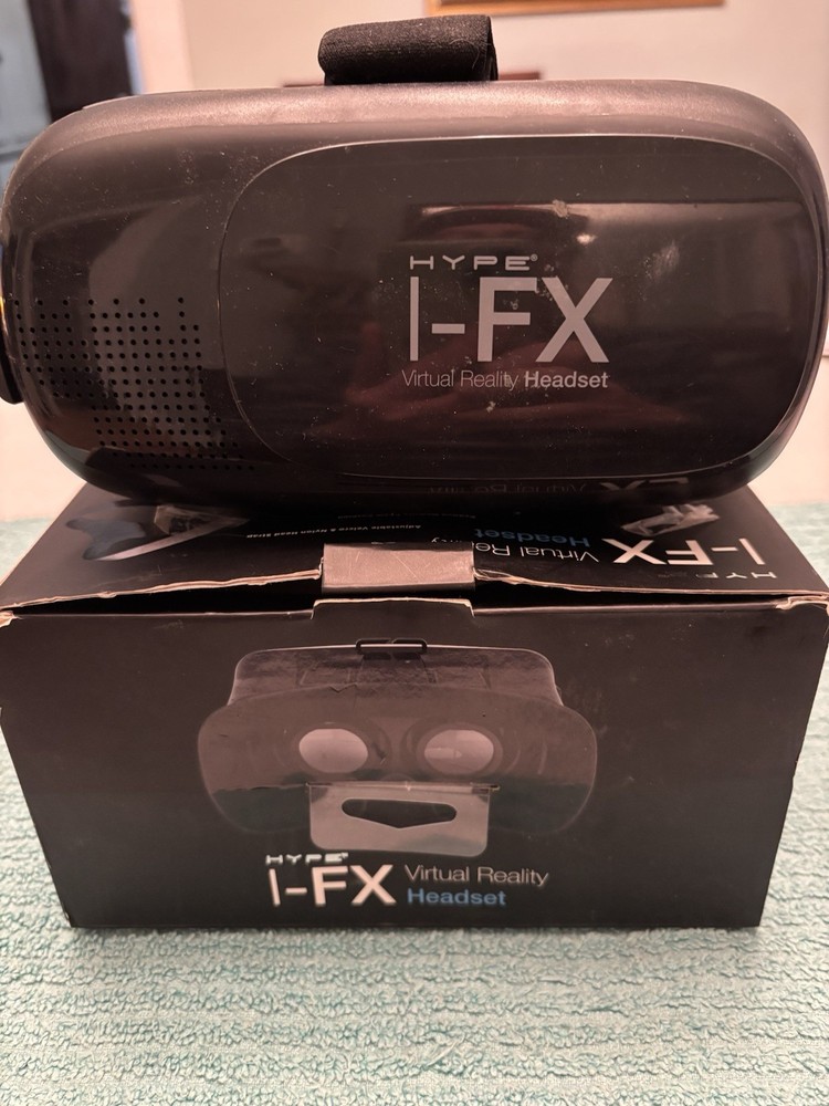 HYPE I-FX BLACK LIGHTWEIGHT REALITY HEADSET ADJUSTABLE HEADSTRAP