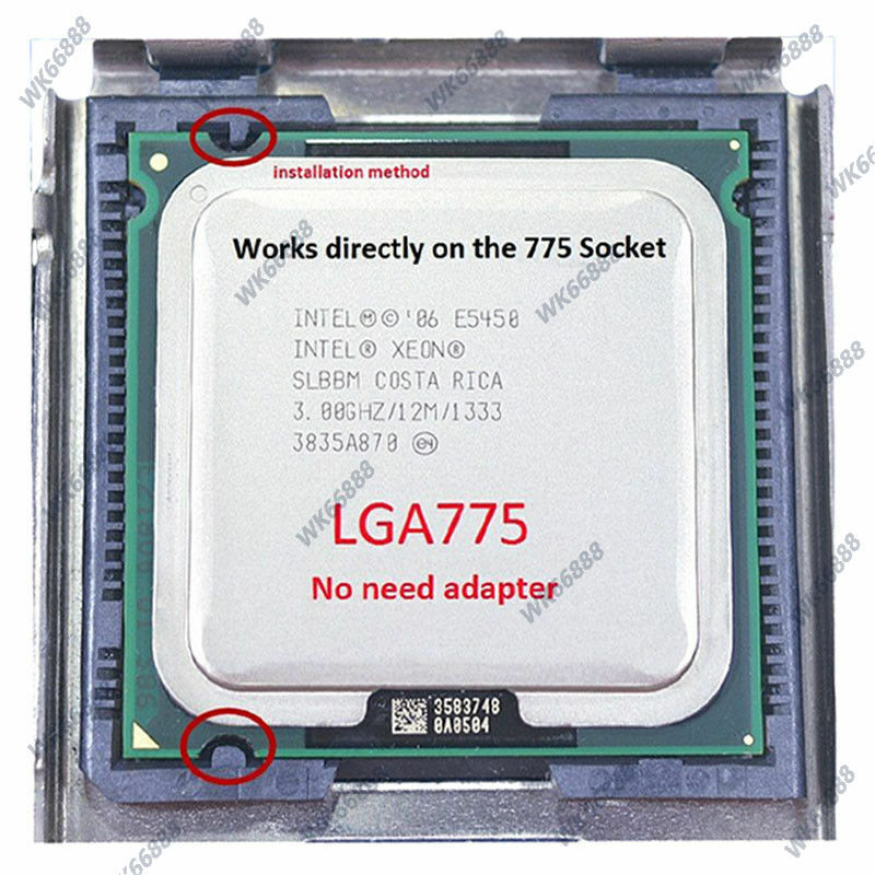 Intel Xeon E5450 quad-core LGA 775 3.Ghz SLBBM CPU processor