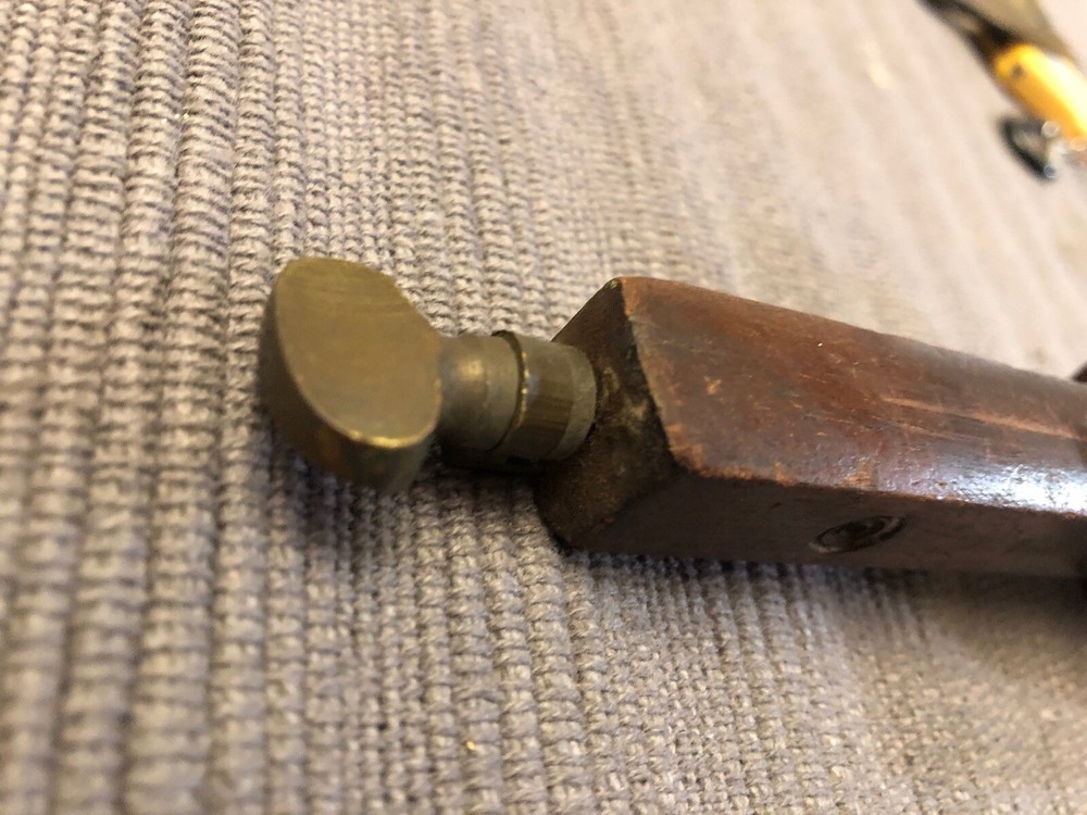 Primitive Wood Working Tool Scribe with Brass Screws & Design